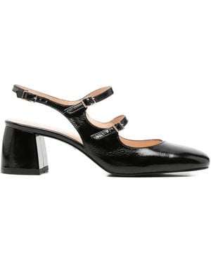 SERGIO MORETTI FIRENZE Triple-Strap Slingback Court Shoes - White