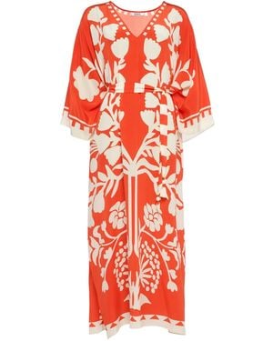 Eres Holi V-Neck Kaftan - Red