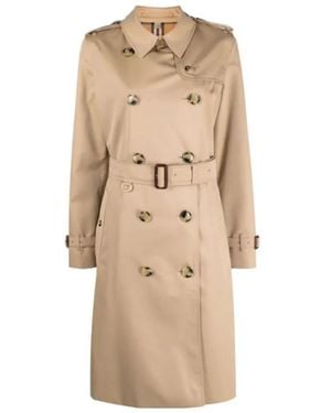 Burberry Belted Double-Breasted Trench Coat - Natural
