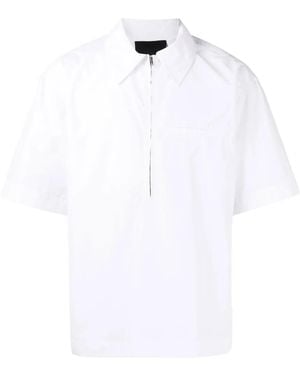 3.1 Phillip Lim Poloshirt Met Halve Rits - Wit