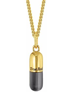True Rocks Mini Pill Necklace - Metallic
