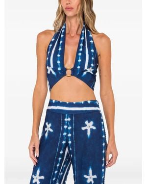 JBQ Nandy Halterneck Top - Blue