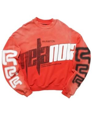 RRR123 Graphic Crewneck Jumper - Red