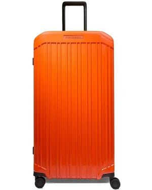 Piquadro Hardside Trunk Suitcase - Orange