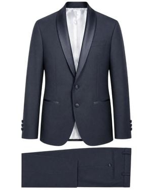 Paoloni Shawl-Lapel Two-Piece Suit - Blue