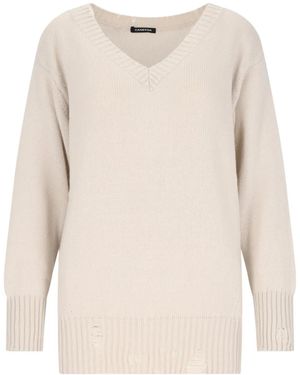 Canessa Destroyed-Detailing Jumper - Natural