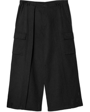 Maharishi 6203 Waffle Hakama Cargohose - Schwarz