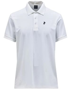 Peak Performance Logo-Embroidered Polo Shirt - Blue