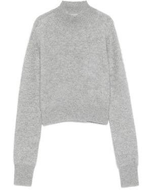 Sportmax クロップド セーター - グレー
