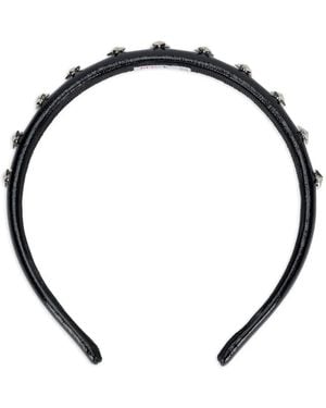 Red(V) Studded Headband - Metallic