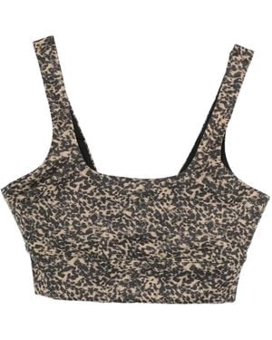 Varley Cheetah-Print Sports Bra - Grey
