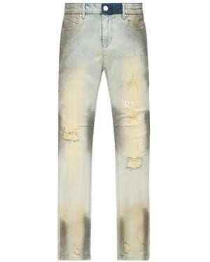 RTA Jeans Clayton Con Effetto Vissuto - Blu