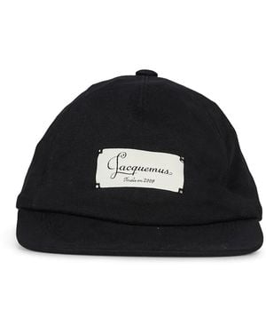 Jacquemus Logo-Patch Baseball Cap - Black