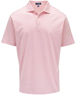 Peter Millar ボタン ポロシャツ - ピンク