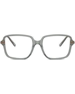 Brunello Cucinelli Square-Frame Glasses - Gray