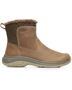 Merrell Encore Ice Herringbone Ankle Boots - Brown