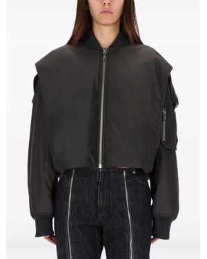 Jean Paul Gaultier Zip-Fastening Bomber Jacket - Black