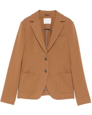 Circolo 1901 Buttoned Patch-Pockets Blazer - Brown