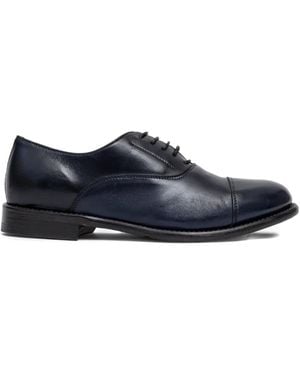 SOMMET Lace-Up Cap-Toe Oxford Shoes - Blue