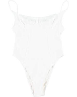 BELAMER Nina Sweetheart-Neck Swimsuit - White
