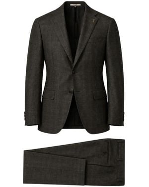 Pal Zileri Costume Boutonné À Carreaux - Black