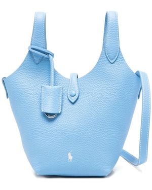 Polo Ralph Lauren Small Polo Play Leather Cross Body Bag - Blue