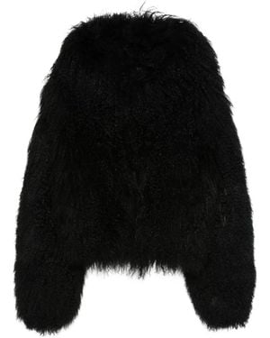 Blancha Jacke Aus Faux Shearling - Schwarz