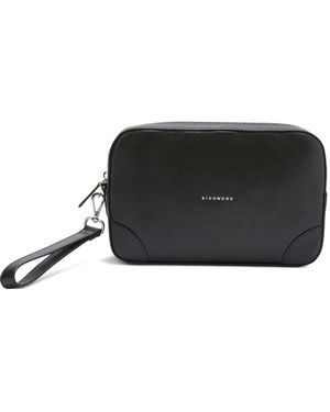 John Richmond Zip Clutch Bag - Black