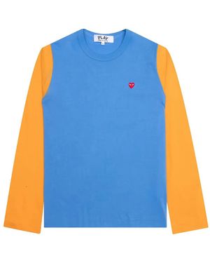 COMME DES GARÇONS PLAY Long-Sleeve T-Shirt - Blue