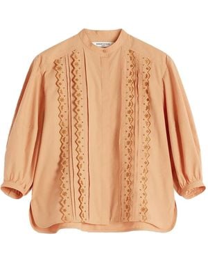 Maison Kitsuné エンブロイダリー シャツ - ナチュラル
