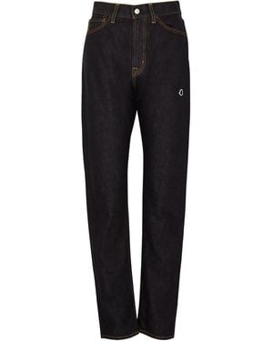 Moncler Vaqueros Con Parche Del Logo - Negro