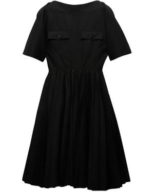 Prada Gabardine Dress - Black
