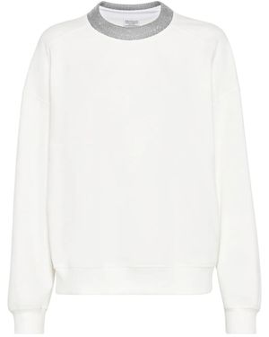 Brunello Cucinelli モニーレ スウェットシャツ - ホワイト