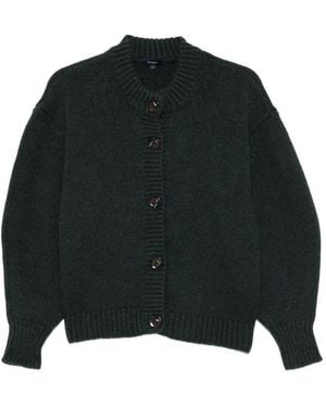 Soeur Leonard Merinocardigan Mit Knopfleiste - Schwarz