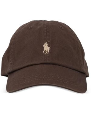 Polo Ralph Lauren Casquette À Motif Polo Pony - Brown
