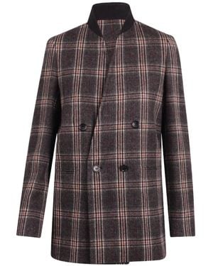 Max Mara Blazer A Cuadros - Marrón