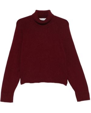Laneus Turtleneck Long-Sleeve Jumper - Red
