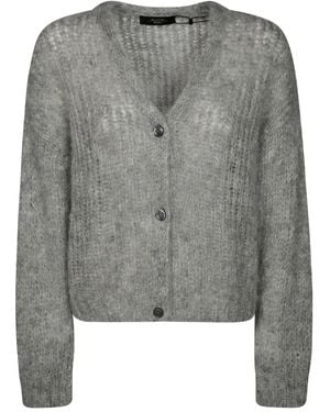 Weekend by Maxmara Button-Down Cardigan - Grey