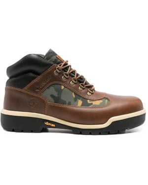 Timberland Gore-Tex Camouflage-Print Boots - Brown