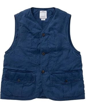 Visvim Weste mit mehreren Taschen - Blau
