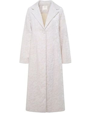 Unreal Fur Dove Coat - White