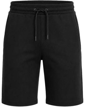 KARL LAGERFELD Logo-Tape Drawstring Shorts - Black