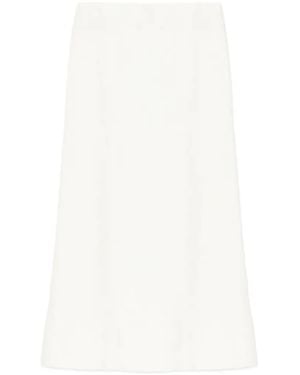 Lisa Yang Brushed Midi Skirt - White