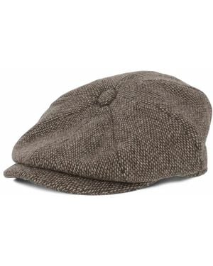 Barbour Tweed Flat Cap - Gray