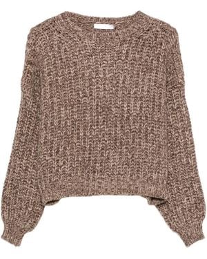 Liska Chunky-Knit Jumper - Brown