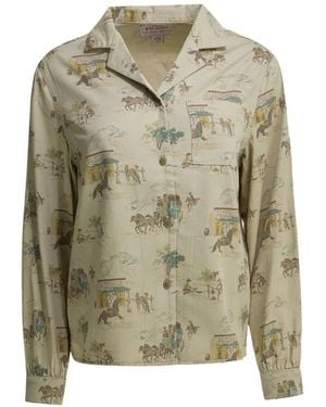 Filson Graphic-Print Chest-Pocket Shirt - Green