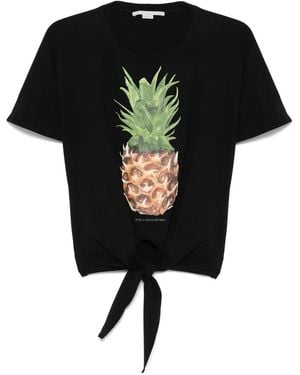 Stella McCartney Pineapple Tシャツ - ブラック