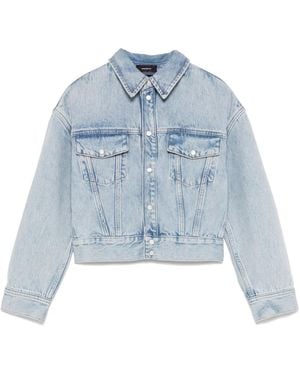 Wardrobe NYC Chaqueta Vaquera Corta - Azul