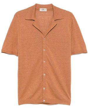 Irish Crone Camisa de punto fino - Naranja