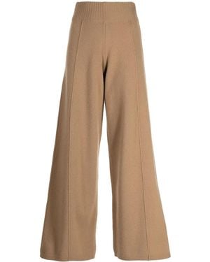 Pringle of Scotland Knitted Wide-Leg Pants - Natural